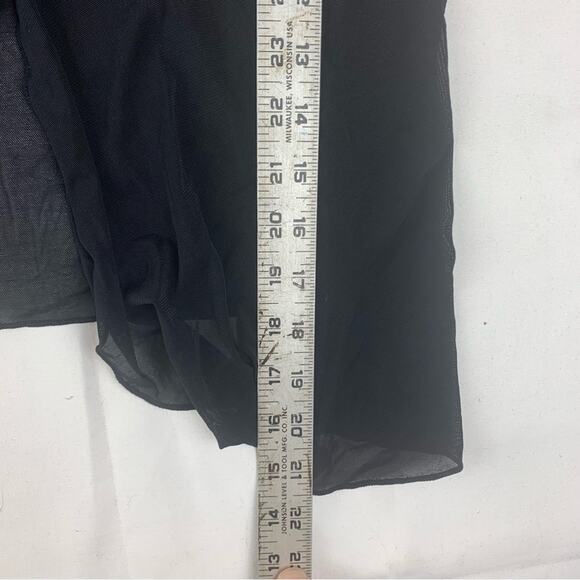 vintage beaded black butterfly camisole tank open front women's medium 90s britt - Picture 8 of 9